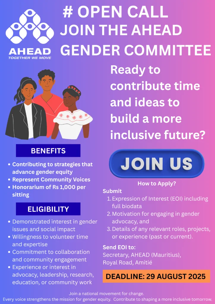 Join AHEAD Gender Community